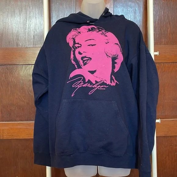 Jerzees Jackets Coats Artworks Marilyn Monroe Navy Hot Pink